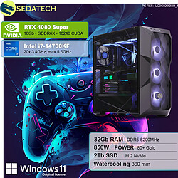 Sedatech PC Gamer Pro • Intel i7-14700KF • RTX4080 Super • 32Go DDR5 • 2To SSD M.2 • Windows 11