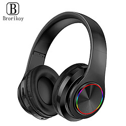 Universal Casque Bluetooth sans fil sur-auriculaire pliable pliable coloré ordinateur ordinateur sans fil du bruit pour annulation Hifi tv. 