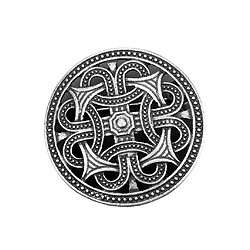 Acheter Symbole Norvégien Du Bouclier Viking Médiéval Broche Ovale Châle Châle Chandail Broche 1