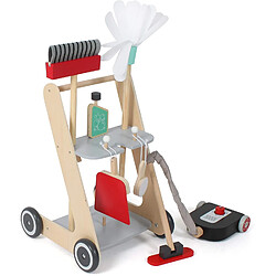 Avis Bayer Chic 2000 Chariots de nettoyage en bois pour enfants avec balais, aspirateur et accessoires