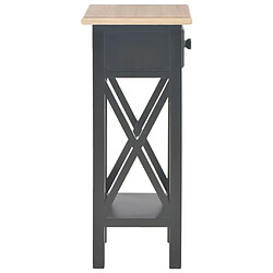 Avis vidaXL Table d'appoint Noir 27 x 27 x 65,5 cm Bois