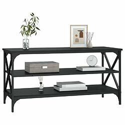 Avis Maison Chic Meuble TV scandinave - Banc TV pour salon Noir 100x40x50 cm Bois d'ingénierie -MN75421