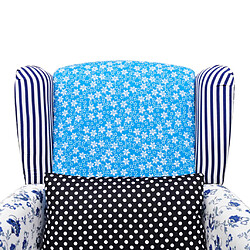 Acheter vidaXL Fauteuil avec design de patchwork Tissu