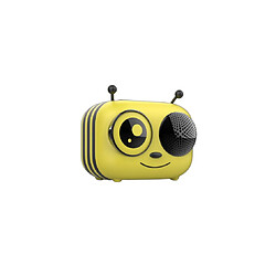 Enceinte Bluetooth WeKids Abeille RMS 5W, BT 5.0, Aux IN, Carte micro SD, batterie rechargeable de 1200mAh 