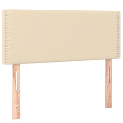 Acheter Maison Chic Tête de lit scandinave à LED,meuble de chambre Crème 80x5x78/88 cm Tissu -MN85401