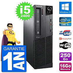 PC Lenovo M91p SFF Intel i5-2400 RAM 16Go Disque Dur 250Go Windows 10 Wifi · Occasion 