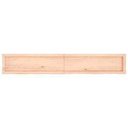 Acheter vidaXL Étagère murale 180x30x(2-6) cm bois de chêne massif non traité