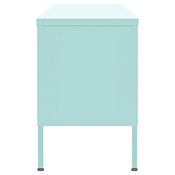 Acheter Maison Chic Meuble TV scandinave - Banc TV pour salon Vert menthe 105x35x50 cm Acier -MN84644