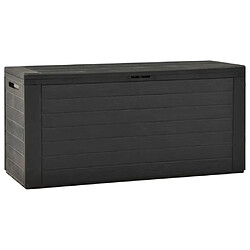 Helloshop26 Coffre boîte meuble de jardin rangement 116 x 44 x 55 cm anthracite 02_0013059