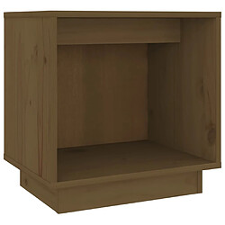 vidaXL Table de chevet Marron miel 40x30x40 cm Bois de pin solide