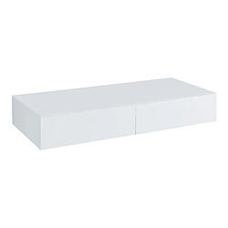 Helloshop26 Étagère murale avec 2 tiroirs karstula 80 x 35 x 12 cm blanc 03_0007007 