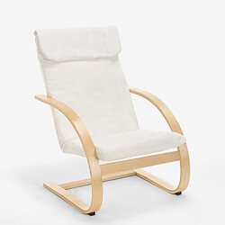 Avis Ahd Amazing Home Design Fauteuil de salon et de bureau ergonomique en bois design nordique Aarhus, Couleur: Blanc