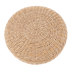 2 Pcs Naturel Rond Siège Coussin Coussin Japonais