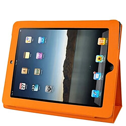 Wewoo Smart Cover Housse en cuir de haute qualité avec support pour iPad 2 Orange