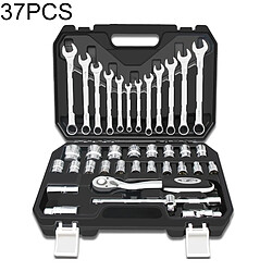 Wewoo Boîte à outils de matériel combinaison réparation voiture 37 PCS Clé à cliquet 