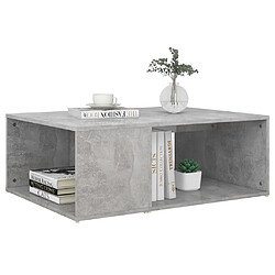 Acheter vidaXL Table basse gris béton 90x67x33 cm bois d'ingénierie