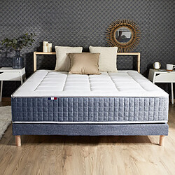 Acheter Idliterie Ensemble Matelas Ressort 7 zones + Mémoire de forme + Sommier KING STYLE Fabriqué en France