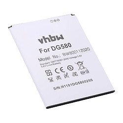 vhbw Batterie remplacement pour Doogee H0920DG5800255 pour smartphone (2500mAh, 3,8V, Li-ion) 