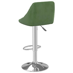 Acheter vidaXL Tabouret de bar Vert foncé Velours