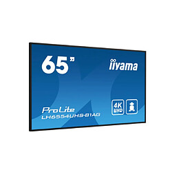 iiyama LH6554UHS-B1AG affichage de messages Panneau plat de signalisation numérique 165,1 cm (65") LCD Wifi 4K Ultra HD Noir Intégré dans le processeur Android 11 24/7