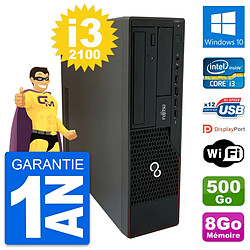 PC Fujitsu Esprimo E910 DT Intel i3-2100 RAM 8Go Disque 500Go Windows 10 Wifi - Occasion