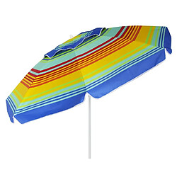 Eurotrail Parasol de plage UPF 50+ Arc-en-ciel