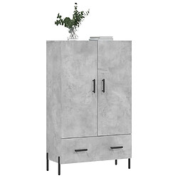 Avis Maison Chic Buffet,Meuble de Rangement,commode pour salon,Cuisine gris béton 69,5x31x115 cm bois d'ingénierie -MN17005