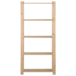 vidaXL Étagère de stockage 5 niveaux 80x28,5x170 cm Bois de pin massif 