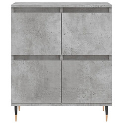 Maison Chic Buffet,Meuble de Rangement,commode pour salon,Cuisine Gris béton 60x35x70 cm Bois d'ingénierie -MN63824 pas cher