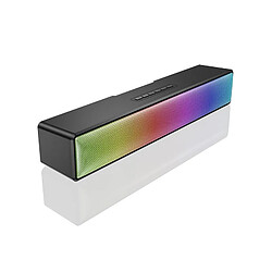 Yonis Enceinte Bluetooth Multifonctionnelle Lumière RGB 3D Surround Sonore Puissante Connexion Sans Fil