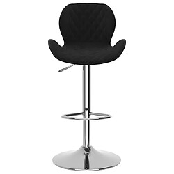 Avis vidaXL Tabourets de bar lot de 2 noir velours