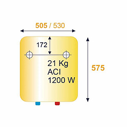 Chauffe eau électrique mural ZENEO ACI Hybride 50L ATLANTIC – 153105