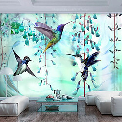 Paris Prix Papier Peint Flying Hummingbirds Green 280 x 400 cm 