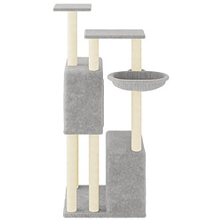 Acheter Arbre à chat avec griffoirs,niche pour chat en sisal gris clair 122 cm -MN95190