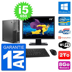 PC Lenovo M90 SFF Ecran 19" Intel Core i5-650 RAM 8Go Disque 2To Windows 10 Wifi · Occasion 