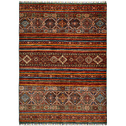 Vidal Tapis de laine 216x155 multicolore Torkman 