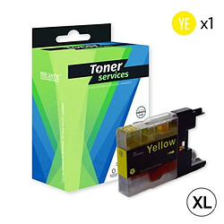 TONER SERVICES Compatible Brother LC1280XL Cartouche Jaune LC1280XLY (Neptune) 