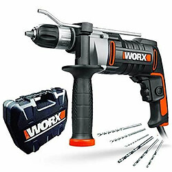 Worx WX318 Perceuse à percussion 810W 13 mm, coffret