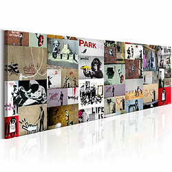 Paris Prix Tableau Imprimé Art of Collage - Banksy II 45 x 135 cm 