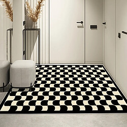 LUUCOZK Tapis de porte d'entrée antidérapants pour entrée intérieure - Motif 6-100x100cm