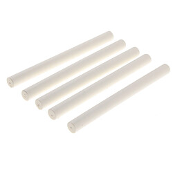 5pcs rondes de cire à cacheter bâton de cachet colle pour outils de fête de mariage blanc