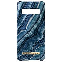 Coque Samsung Galaxy S10 Tendance Magnétique Indigo Swirl Ideal of Sweden Bleu 