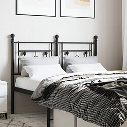 Maison Chic Tête de lit moderne pour chambre - Décoration de lit métal noir 120 cm -MN32018