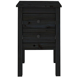 Acheter vidaXL Table de chevet Noir 40x35x61,5 cm Bois de pin massif