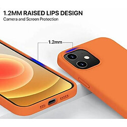 Avis Riffi Coque arrière souple en silicone Riff Slim & Soft pour Apple iPhone 12 / 12 Pro Orange