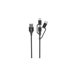 ANSMANN Câble 3en1 de charge & de données, Lightning/USB-C/ ()