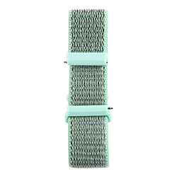 Wewoo Bracelet pour montre connectée de Fitbit Versa / 2 en nylon avec crochet et fermeture à boucle vert gris