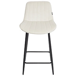 Acheter Beliani Tabouret de bar Set de 2 Velours Beige clair DUBROVNIK