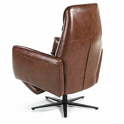 Acheter Angel Cerda Fauteuil pivotant double relax en cuir