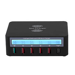 Station de recharge intelligente avec station d'accueil USB à 6 ports avec chargeur USB et chargeur universel de compatibilité uni1037